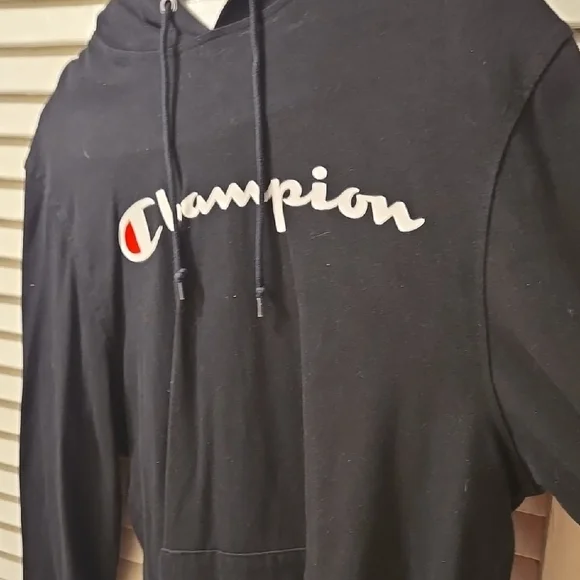 Champion Logo Long Sleeve Shirt Size M - Picture 2 of 9